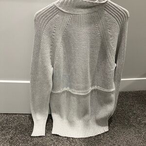 Lou & Grey Soft Gray Turtleneck Sweater